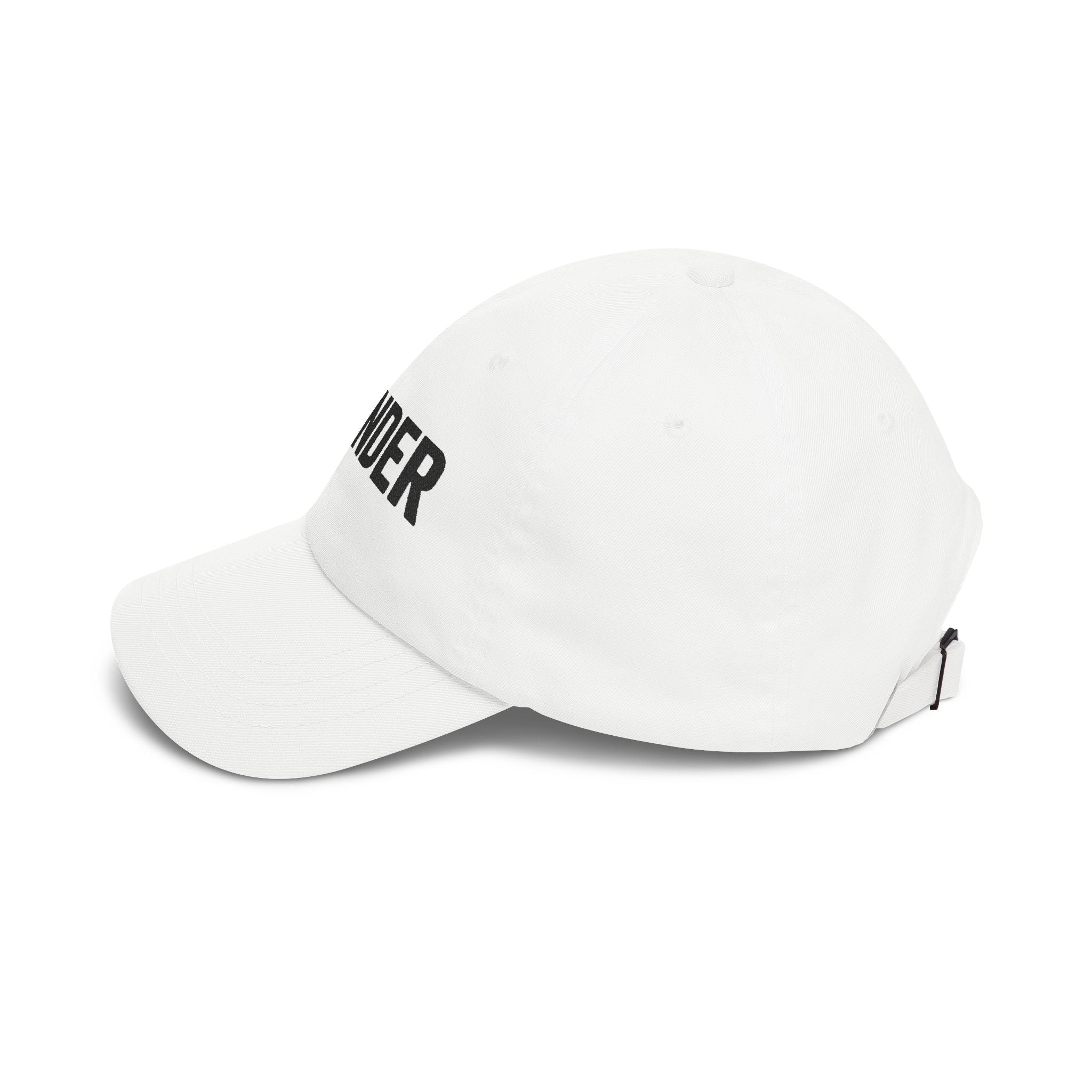 White Embroidered Cap